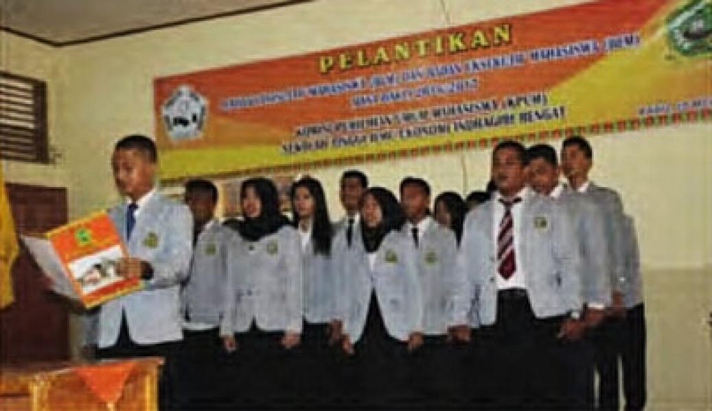 Pengurus BEM STIE Indragiri Periode 2016-2017 Dilantik