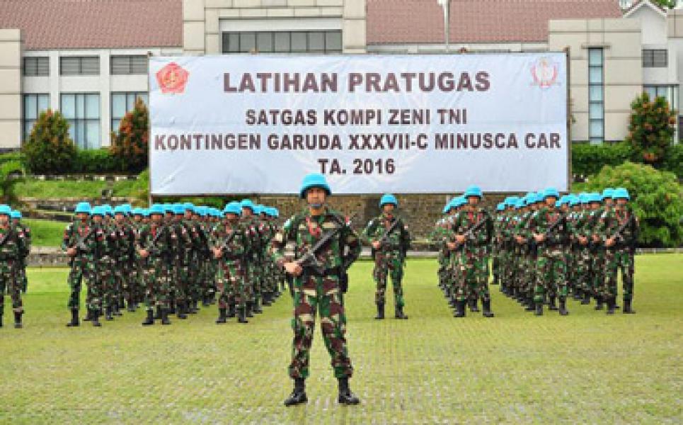 Penutupan Pratugas Satgas Kizi TNI Konga XXXVII-C/Minusca