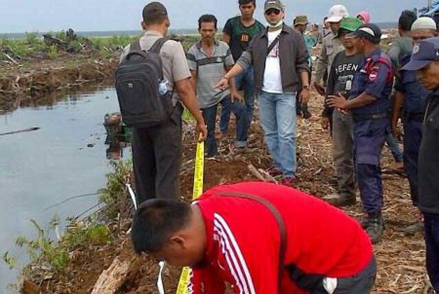 Wanita Hamil 3 Bulan Tewas di Kanal HTI PT BBHA Sinar Mas Group