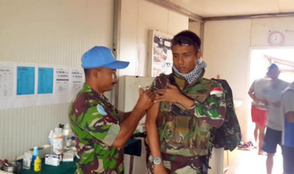 Personel Satgas Kizi TNI di Kongo Zero HIV  