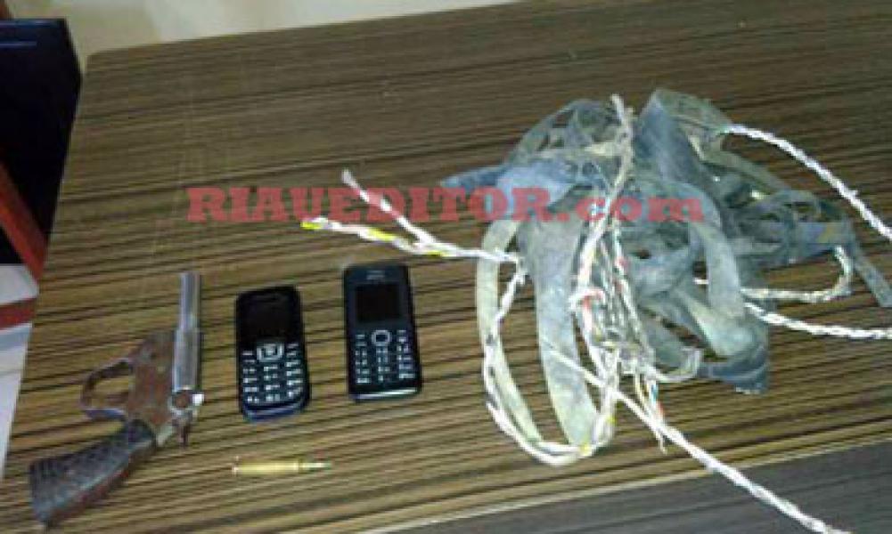 Polres Inhu Ringkus Dua Pelaku Perampokan Onderdil Alat Berat PT SIS