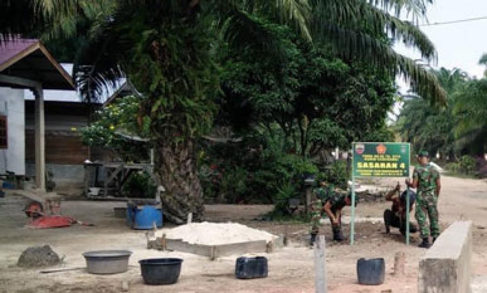 Sasaran Fisik TMMD Kodim 0320/Dumai Berjalan Maksimal