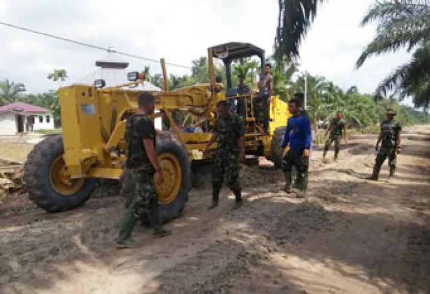 Sinergitas Kodim 0320/Dumai Dengan Pemko Dumai Dalam Wadah TMMD Ke 96