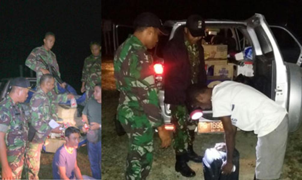 TNI Gagalkan Penyelundupan Ribuan Botol Miras di Papua