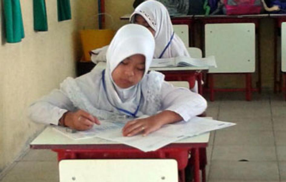 UAS Hari Pertama di Kecamatan Bukit Batu Berjalan Kondusif