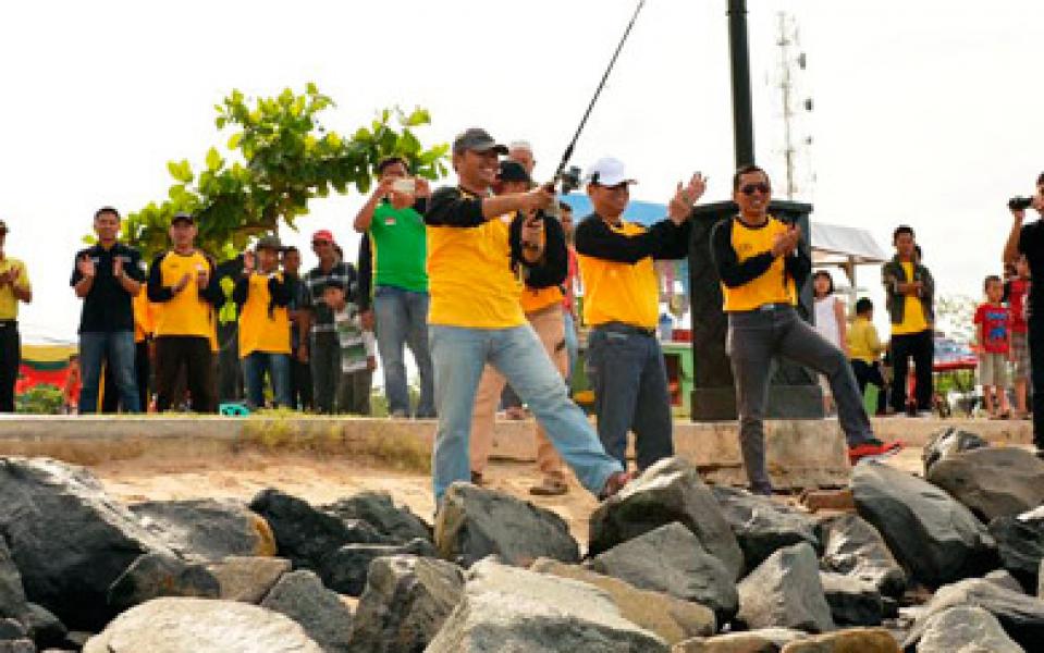 Wabup Bengkalis Buka Lomba Mancing Sempena HUT Bhayangkara ke 70