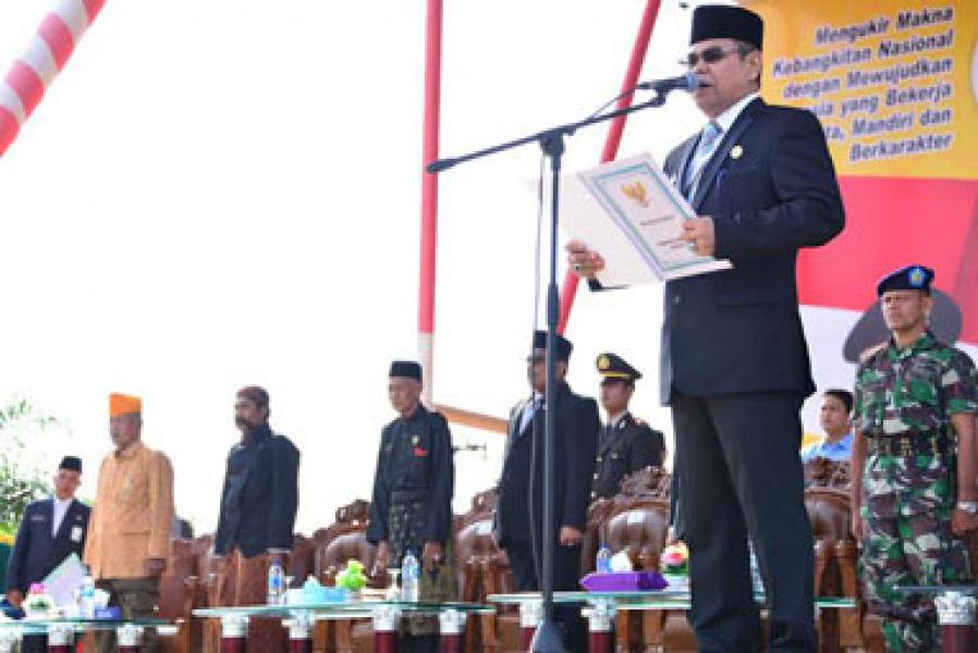 Wabup Muhammad Irup Peringatan Harkitnas Ke 108 di Bengkalis