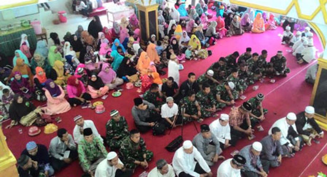 Yonif Raider 509/Kostrad Peringati Isra Miraj di Papua  