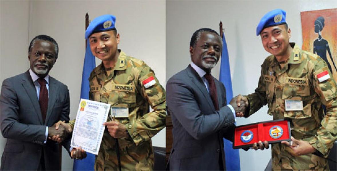 200 Personel Pasukan Garuda terima Brevet Minusca