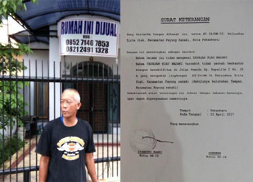 Diduga Yasasan Riau Madani Gunakan Alamat Palsu