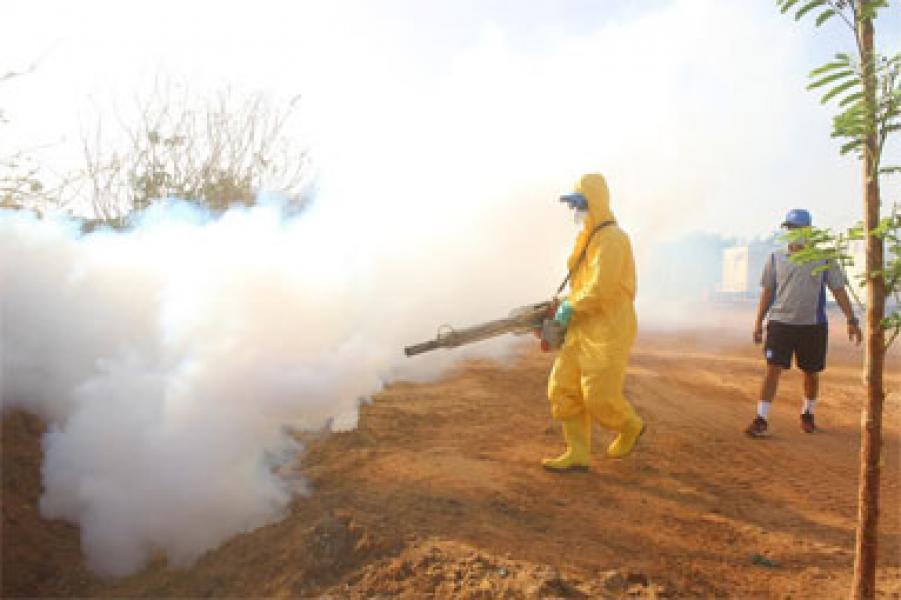 Cegah Meluasnya Malaria, Pasukan Garuda Fogging Wilayah Darfur Barat
