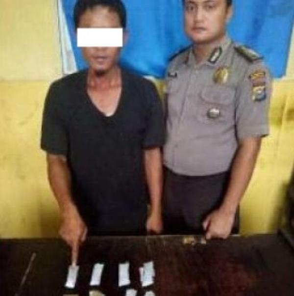 Hendak Transaksi, Pengedar Ganja di Rohil Ditangkap di Depan Rumahnya
