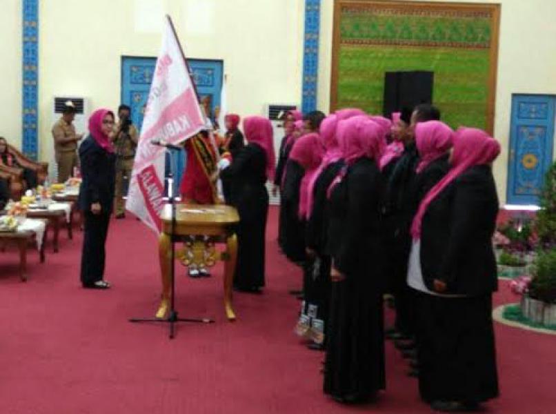 Hj Fatmalena Dilantik Jadi Ketua SOina dan ‎Perwosi Pelalawan 