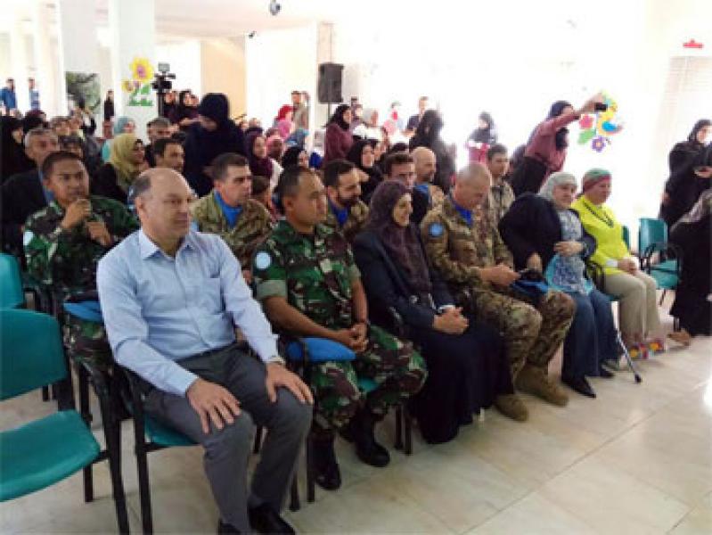 Partisipasi CIMIC Indobatt XXIII-K Pada Penutupan Spesial Need School Di Aita El Chaeb