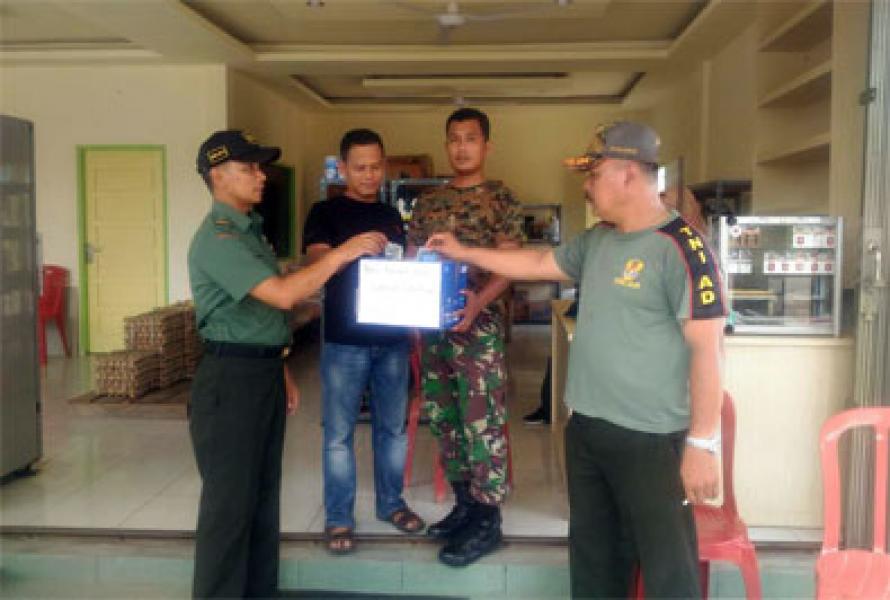 Peduli Longsor Kuala Enok, Kodim 0314/Inhil Galang Dana