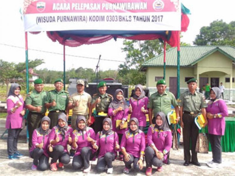 Pelepasan Purnawirawan Anggota Kodim 0303/Bengkalis