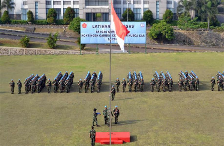 Penutupan Latihan Pratugas Kontingen Garuda Misi PBB di Afrika