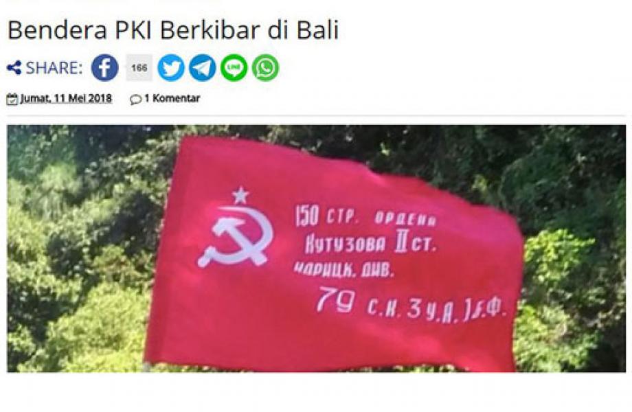 Bukan Bendera PKI yang Dikibarkan di Bali