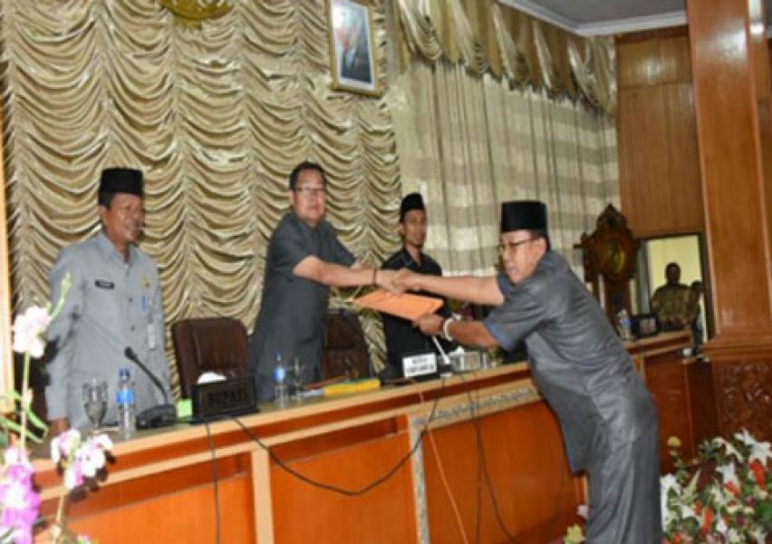 Bupati Hadiri Rapat Paripurna Banggar DPRD Bengkalis 