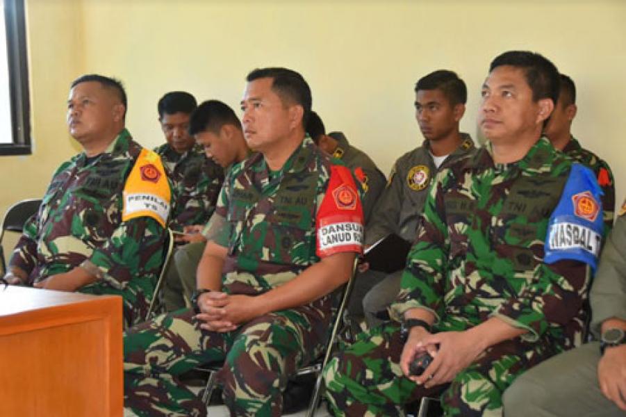 Danlanud Ranai Pimpin Briefing Latihan Hanudnas “Perkasa A Tahun 2018”