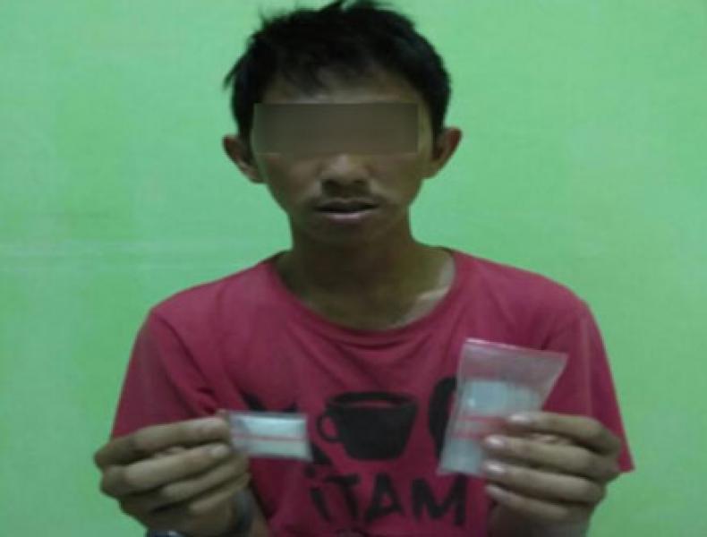 Diduga Pengedar Sabu, Polsek Kelayang Tangkap Pemuda Seberida