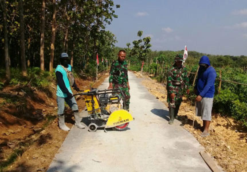 Jelang Penutupan TMMD 101 Pati, Satgas Rampungkan Sisa Pekerjaan