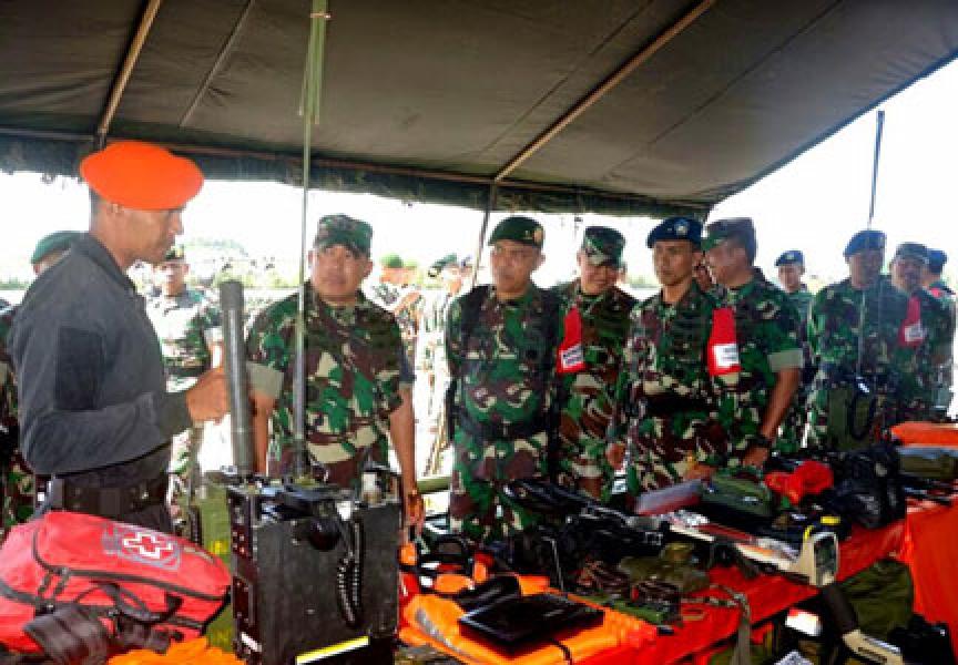 Komandan Kodiklat TNI Tinjau Gelar Pasukan PPRC TNI