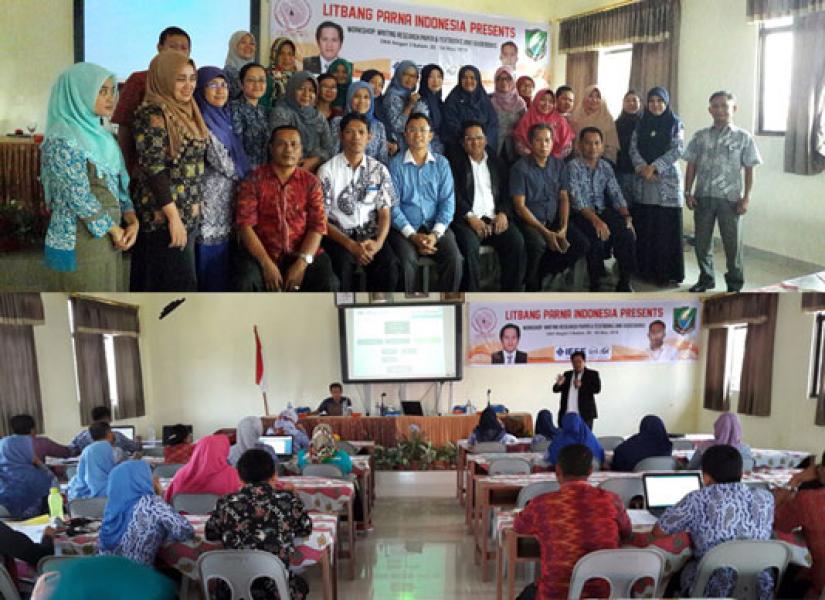 Litbang PARNA Indonesia Adakan Workshop Penulisan Penelitian dan Buku Ajar di SMAN 3 Batam