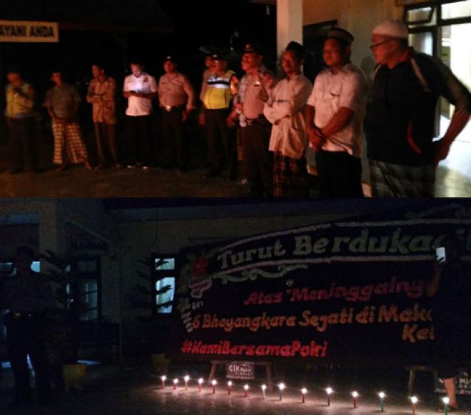 Masyarakat Kelayang dan Rakitkulim Panjatkan Doa Bersama atas Gugurnya Bhayangkara Sejati