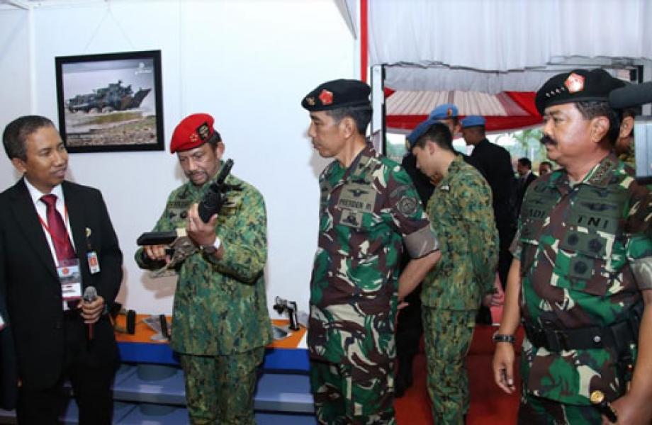 Presiden RI Menerima Kunjungan Kehormatan Sultan Brunei Darussalam di Mabes TNI