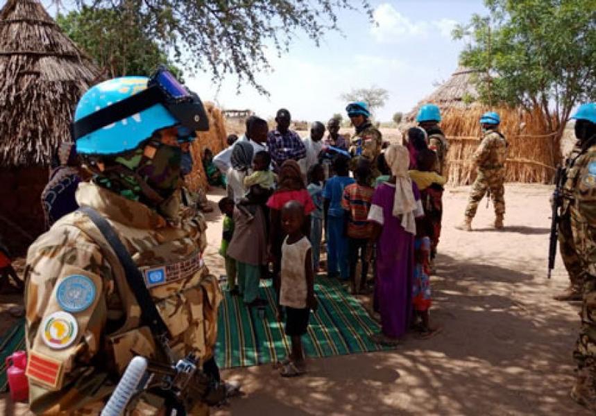 Satgas Yon Komposit TNI Konga XXXV-D/UNAMID Laksanakan Patroli SRP di Sudan