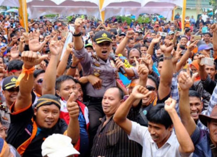 Seribuan Personil Diturunkan, Peringatan May Day Pekanbaru Terkendali