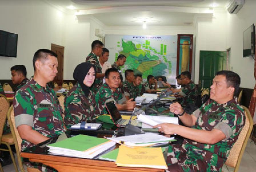 Tim Current Audit Itjenad Adakan Wasrik Di Wilayah Korem 031/WB