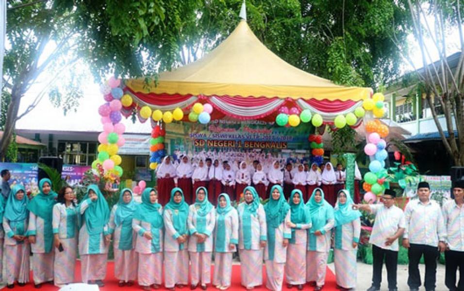 UPT Satuan Pendidikan SDN 1 Bengkalis Gelar Perpisahan Siswa Kelas VI