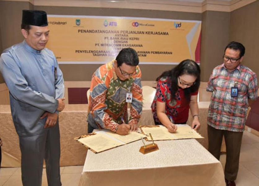 Bank Riau Kepri Siap Layani Pembayaran Tagihan ATB di Kota Batam