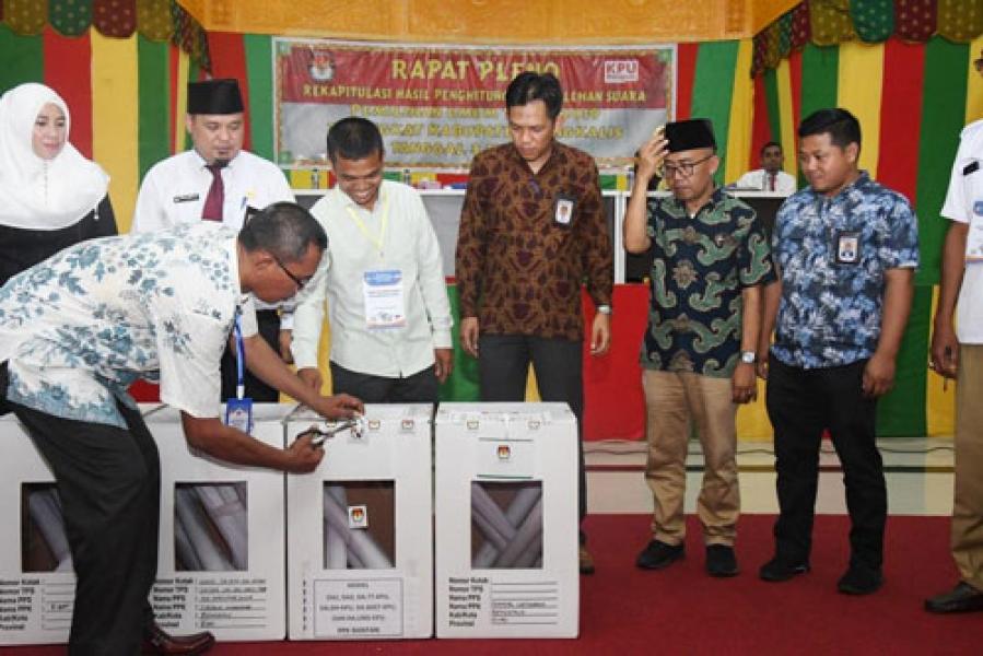 KPU Kabupaten Bengkalis Gelar Rapat Pleno Rekapitulasi Suara Pemilu