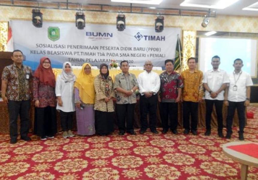 PT Timah Tbk Sosialisasi PPDB Kelas Beasiswa Kepulauan Meranti