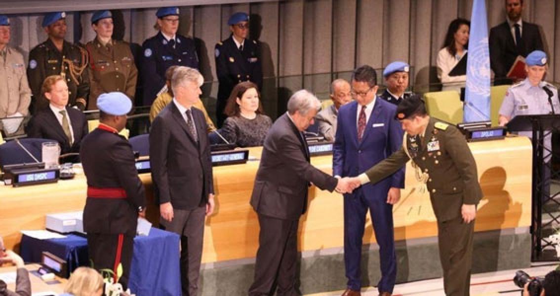 Penasehat Militer PTRI Untuk PBB Menerima Hammarskjold Medal Award 2019