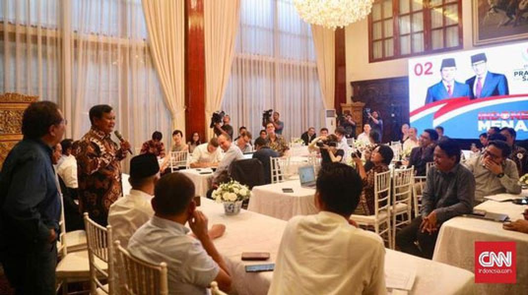 Prabowo di Depan Media Asing: Kali Ini Saya Tak Akan Terima