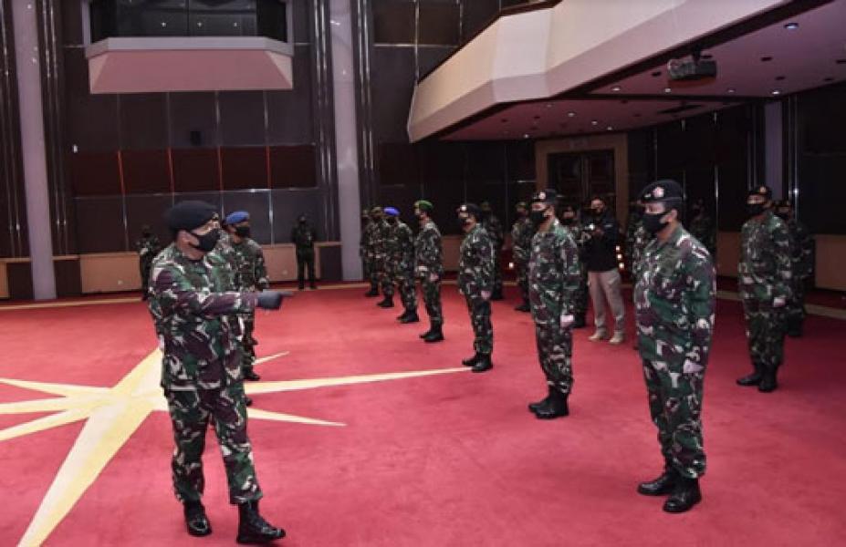25 Perwira Tinggi TNI Naik Pangkat
