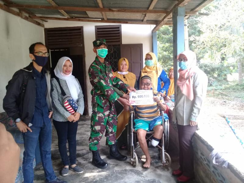 Danpos Koramil 05/Kampar Kiri Hadiri Musyawarah Penetapan Penerima BLT Dana Desa Dampak Covid-19