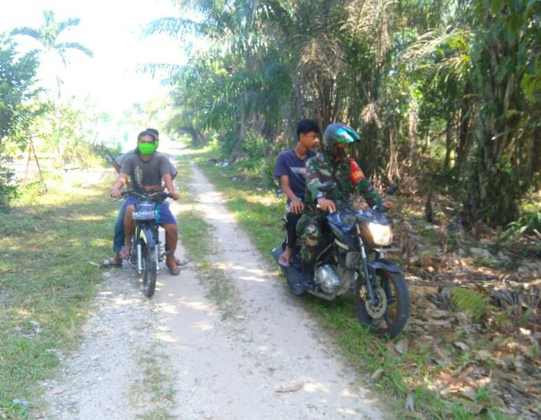 Ditengah Pandemi Covid-19 dan Suasana Idul Fitri, Koramil 06/SH Tetap Lakukan Patroli Karhutla