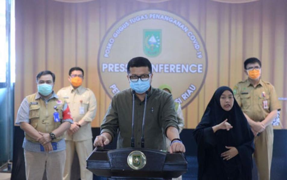 Hari Ini 7 Kasus Penambahan Covid-19 Riau, Berikut Riwayat Perjalanannya