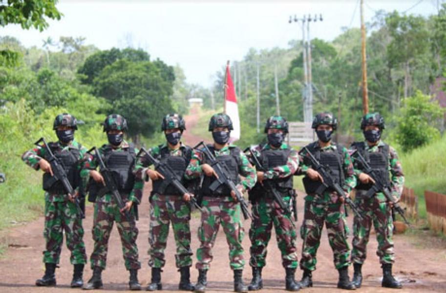 Jaga Perbatasan Di Tengah Covid-19, Satgas Yonif 411 Kostrad Giatkan Patroli di Batas Negara