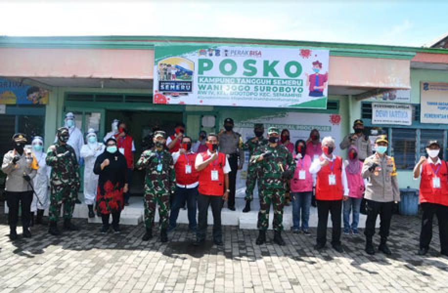 Pangkogabwilhan II Temui Walikota Surabaya Sekaligus Tinjau Kampung Tangguh Semeru �Wani Jogo Suroboyo�