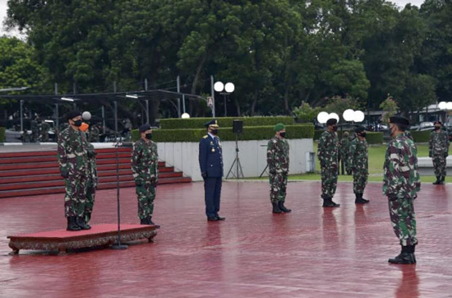 Panglima TNI Terima Laporan Kenaikan Pangkat 79 Perwira Tinggi TNI