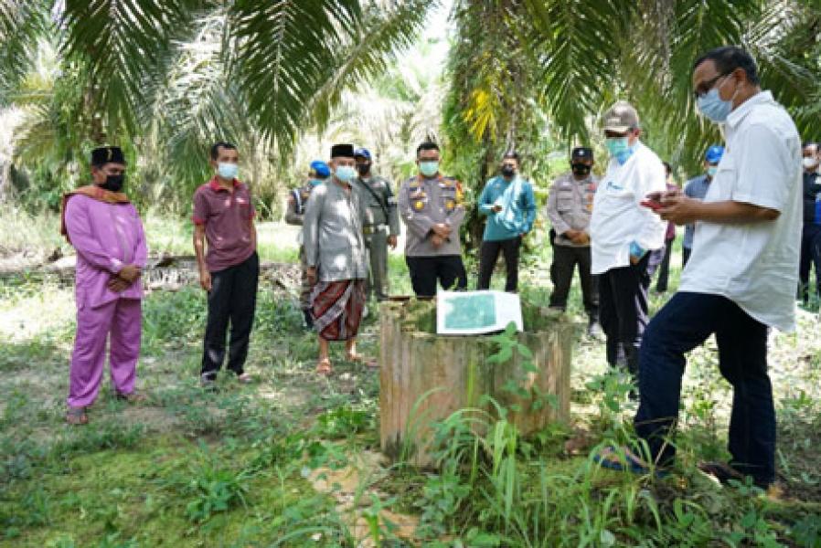 Bupati Alfedri Tinjau Batas Siak dan Kampar di Kampung Rantau Bertuah