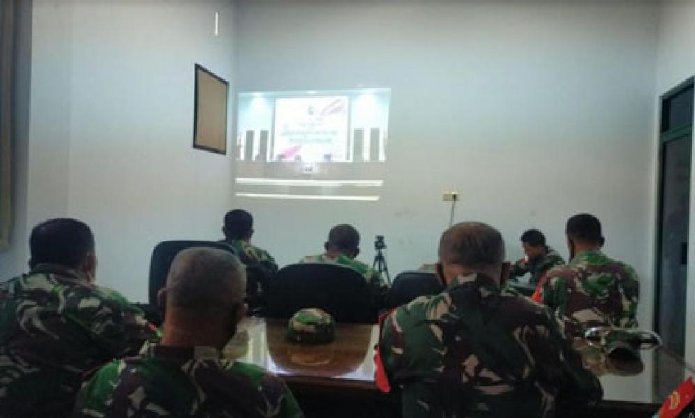 Danramil dan Babinsa Jajaran Kodim 1208/Sambas Terima Sosialisasi Aplikasi Silacak