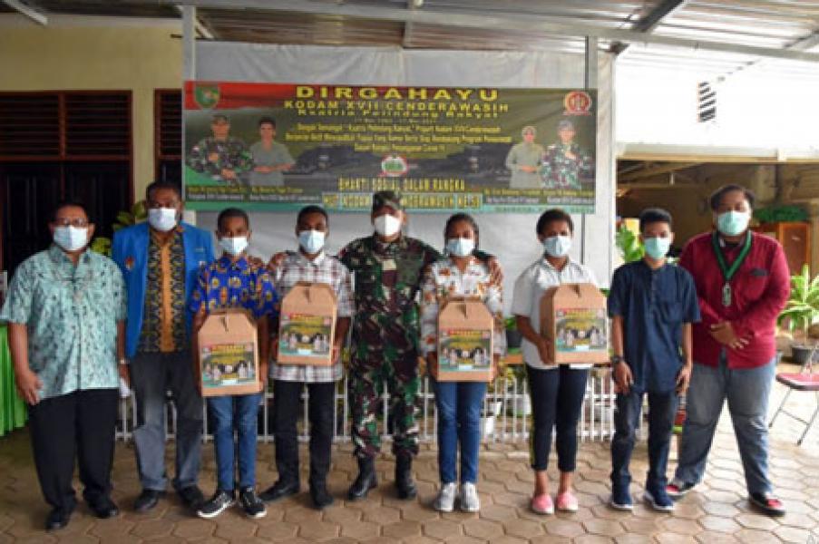 Danrem 174 Merauke Pimpin Bhakti Sosial HUT Ke-58 Kodam XVII/Cenderawasih