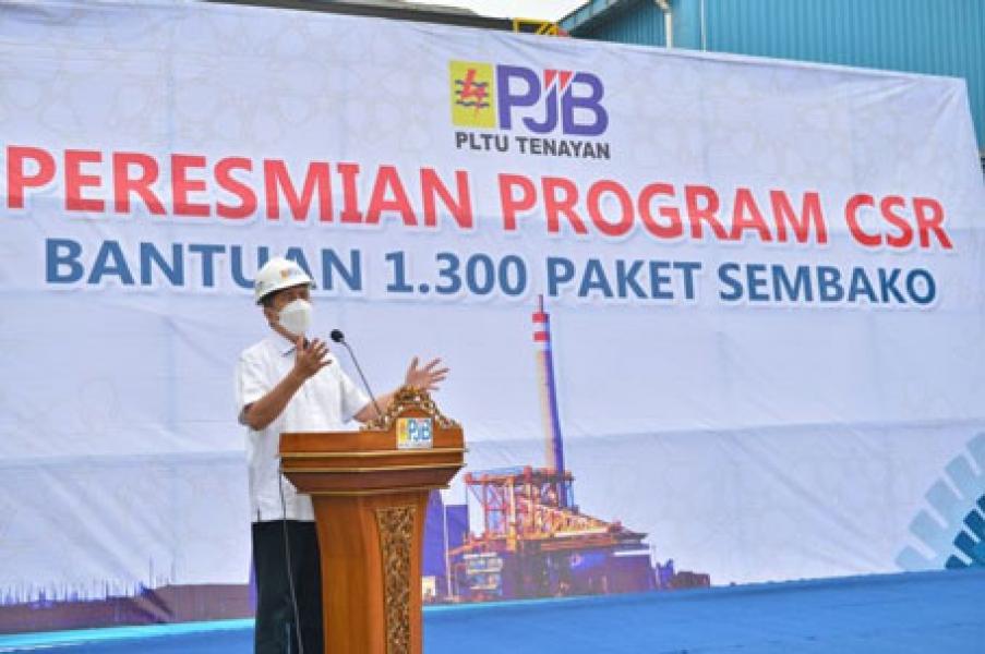 Gubri Apresiasi PLTU Tenayan Berikan Bantuan Paket Sembako Kepada Warga